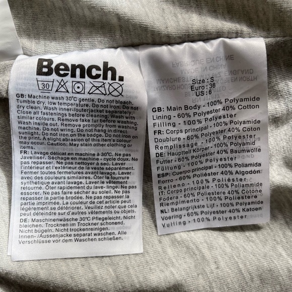 Bench Women’s Small Puffer Vest with Hood Gray - Picture 4 of 8